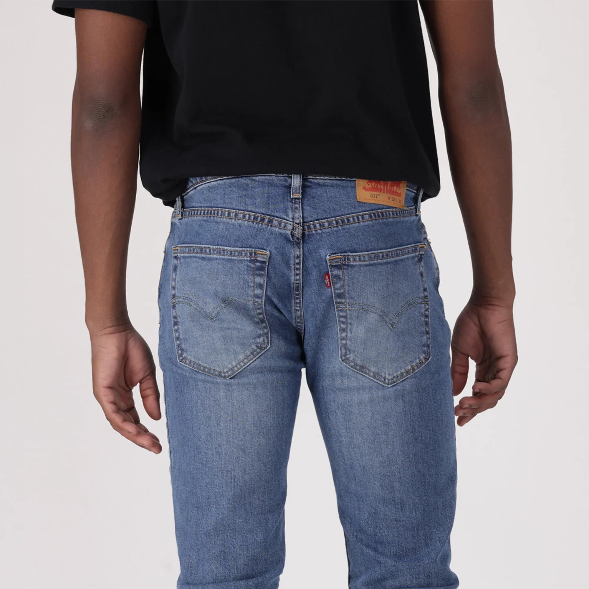 LEVI'S® MEN'S 511™ SLIM JEANS - MED INDIGO - WORN IN