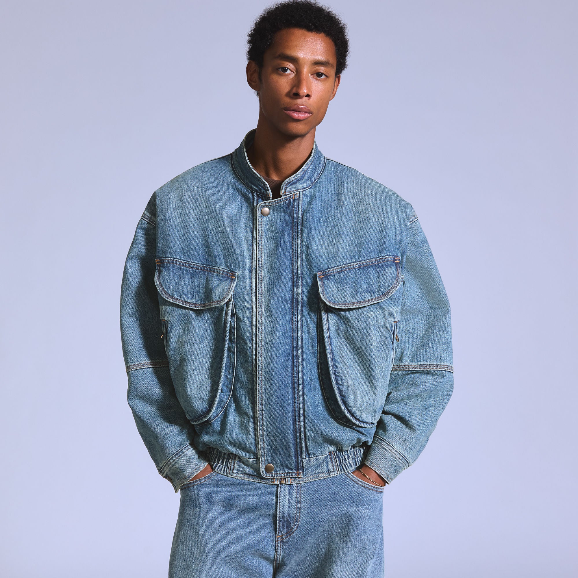 LEVI'S® BLUE TAB™ MEN'S DENIM BOMBER JACKET - BLUE