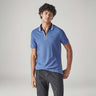LEVI'S® MEN'S SOLID BLUE TEXTURED POLO T-SHIRT - BLUE
