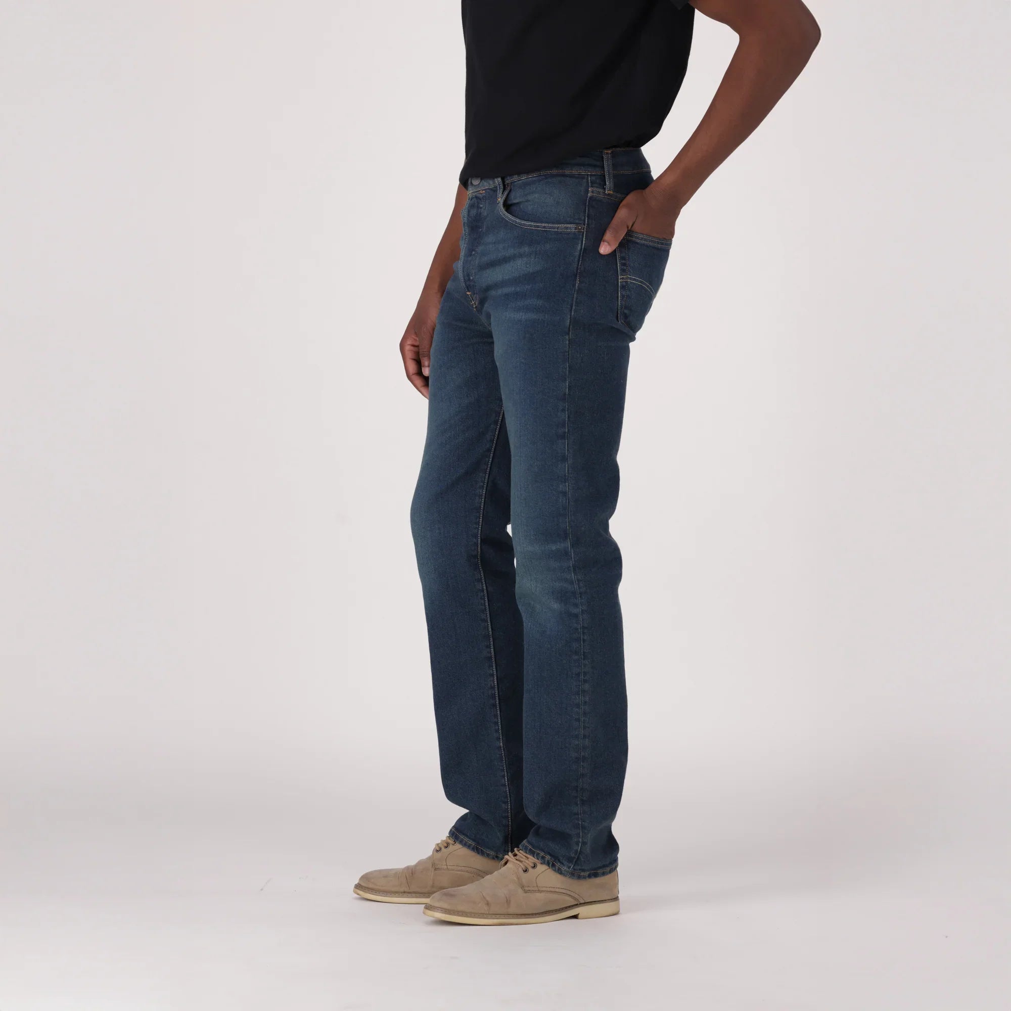 LEVI'S® MEN'S 501® ORIGINAL JEANS - DARK INDIGO - WORN IN