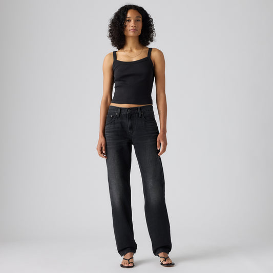 LEVI'S® WOMEN'S LOOSE TAPER JEANS - MED INDIGO - WORN IN