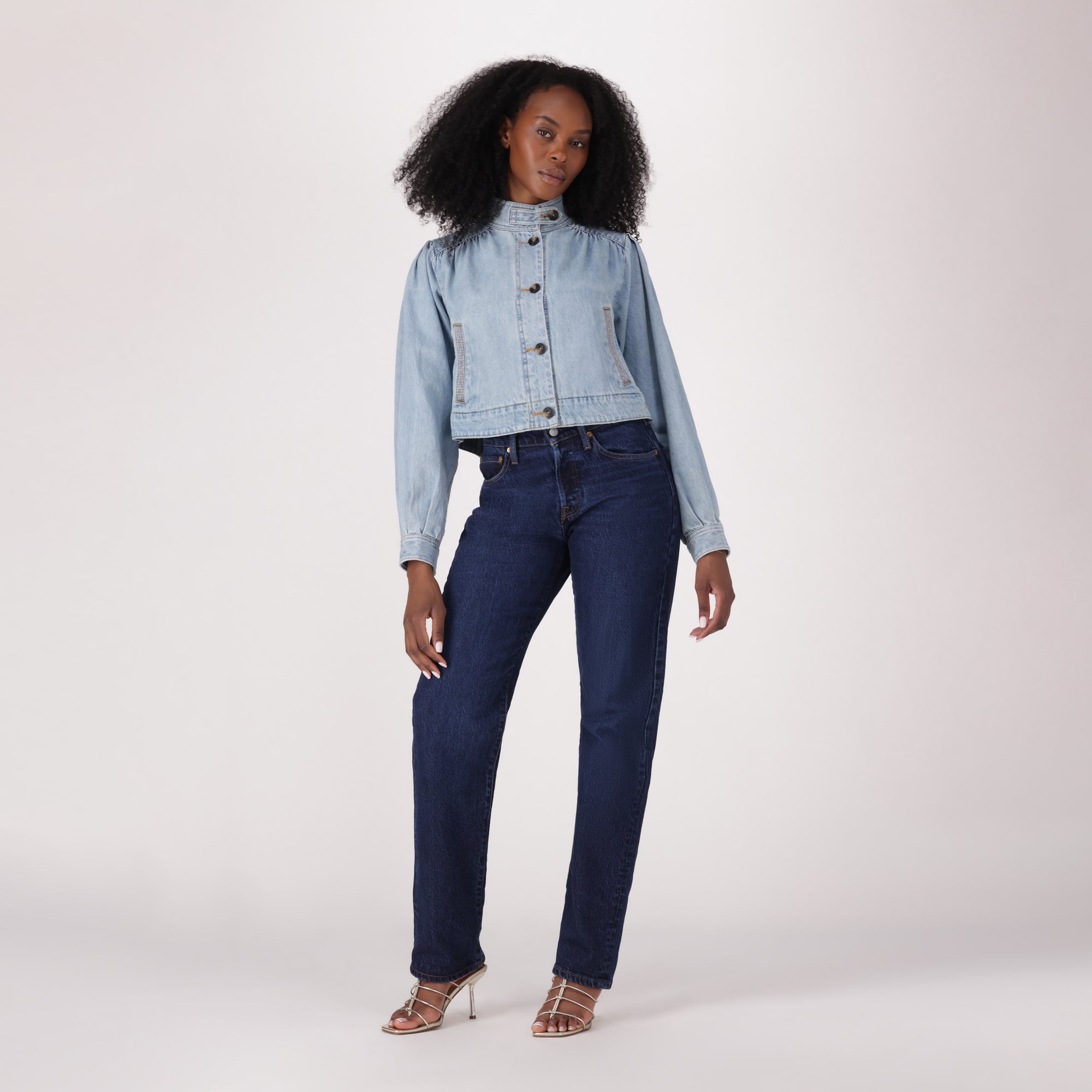 LEVI'S® WOMEN'S 501® CURVE JEANS - MED INDIGO - WORN IN