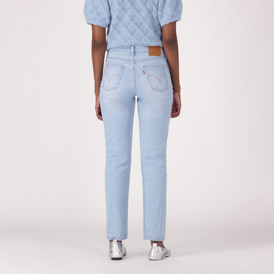 LEVI'S® WOMEN'S WEDGIE SLIM JEANS - LIGHT INDIGO - WORN IN
