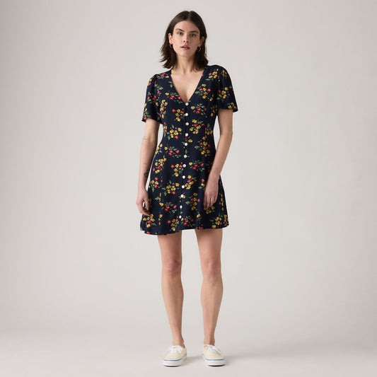 LEVI'S® WOMEN'S GIANNI SHORT-SLEEVE MINI DRESS - MULTI COLOUR
