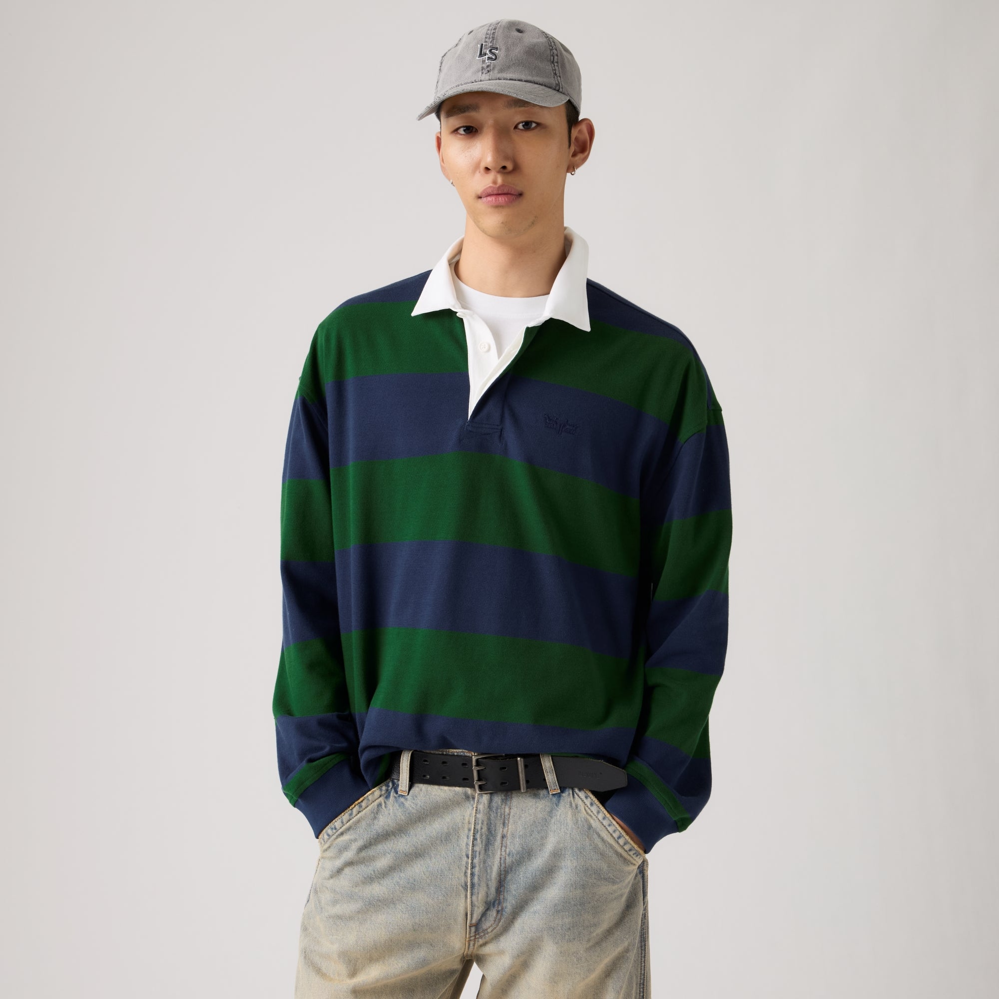 LEVI'S® MEN'S HUDSON BOXY RUGBY SHIRT - MULTI-COLOR