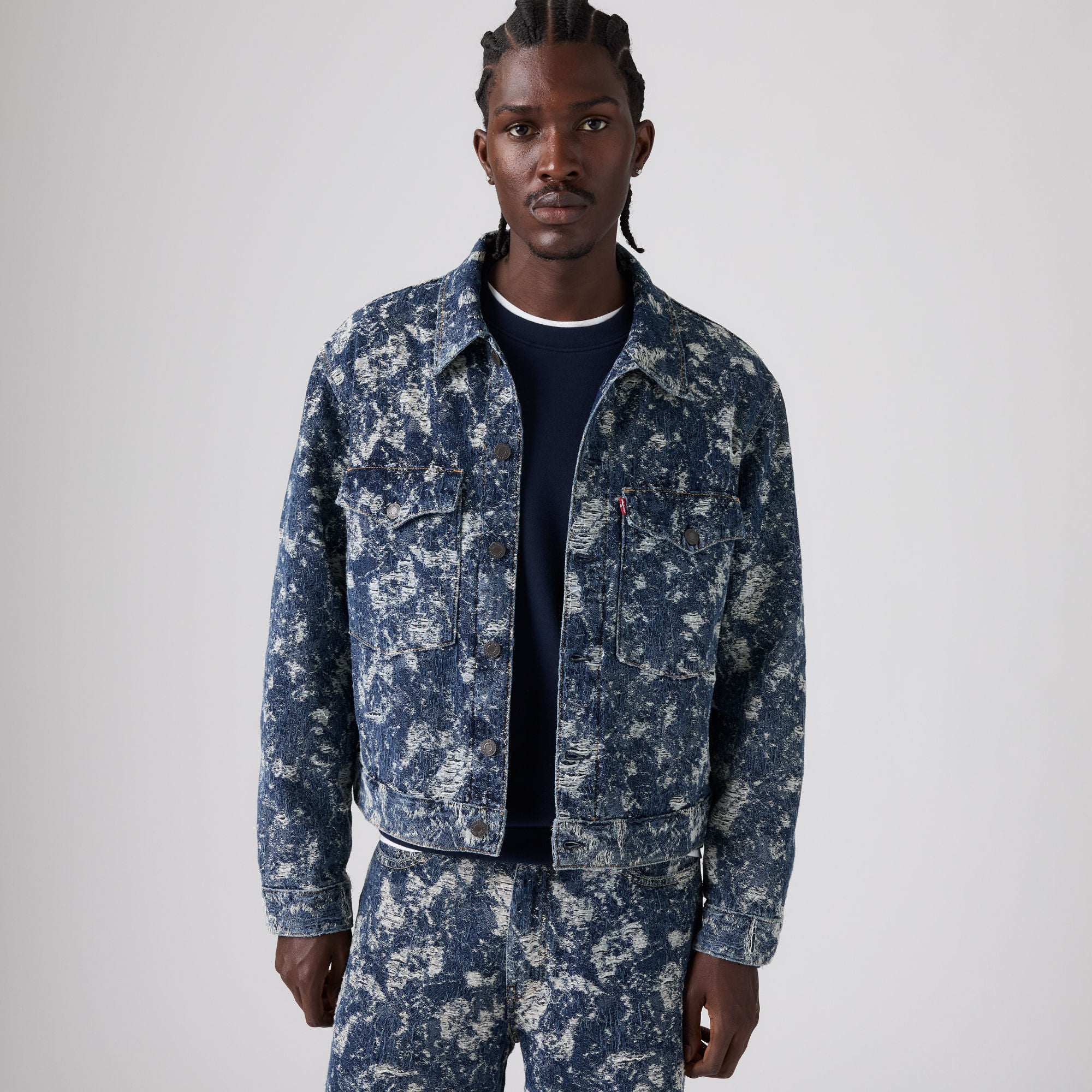 LEVI'S® MEN'S EMBARCADERO STATION JACKET - MED INDIGO - WORN IN