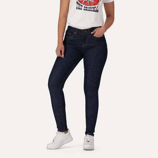 LEVI'S® WOMEN'S CURVY SUPER SKINNY - DARK INDIGO - FLAT FINISH