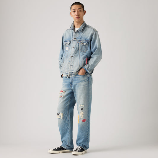 LEVI'S® X TOY STORY MEN'S 568 LOOSE JEANS - MED INDIGO - WORN IN