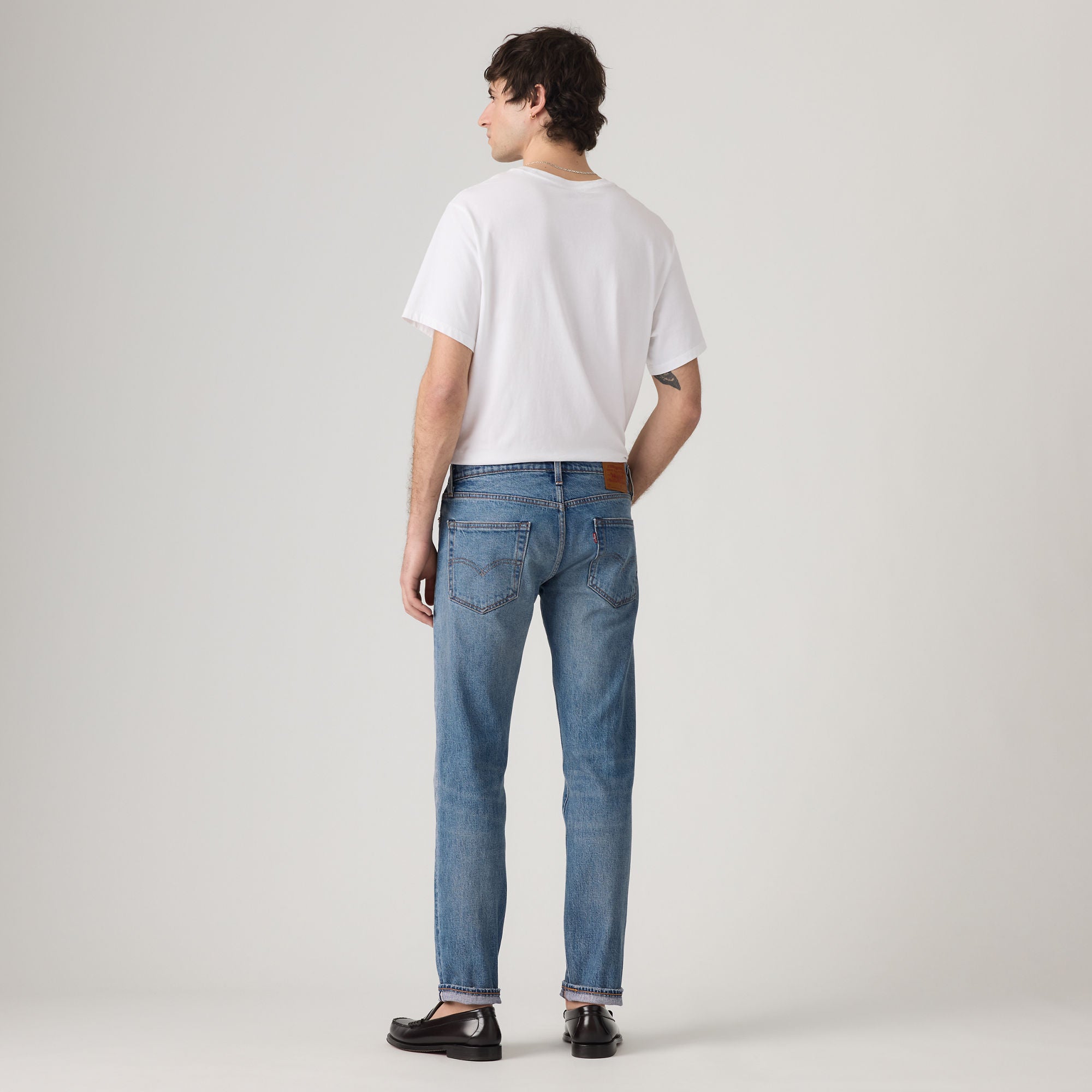 LEVI'S® MEN'S 502™ TAPER JEANS - MED INDIGO - WORN IN