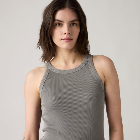 LEVI'S® WOMEN'S ESSENTIAL RACER TANK - GREY