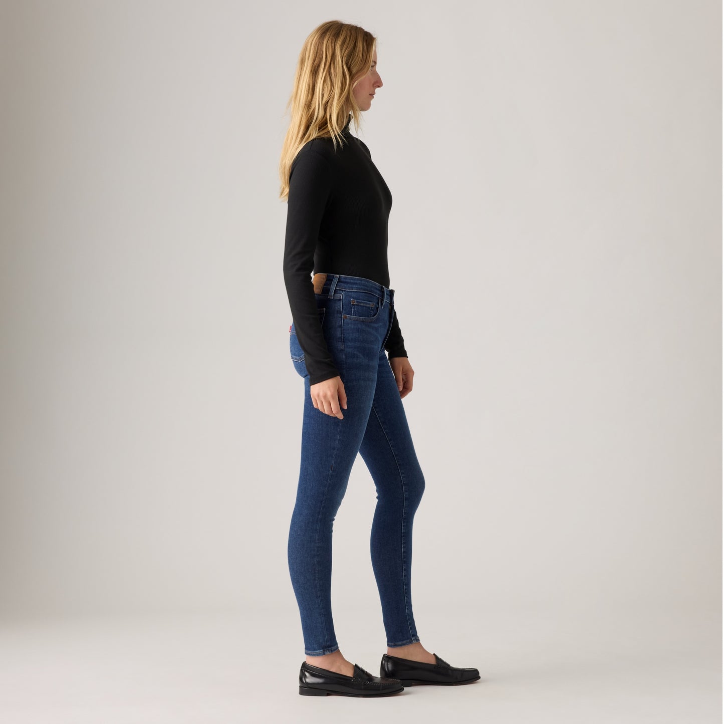 LEVI’S® WOMEN'S 721 HIGH-RISE SKINNY JEANS - DARK INDIGO - WORN IN