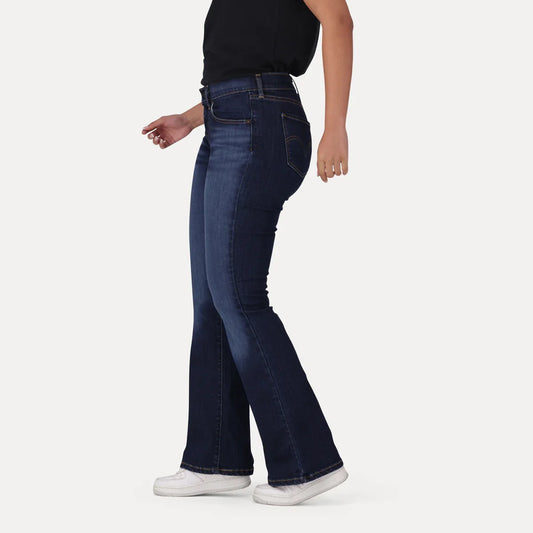 LEVI'S® WOMEN'S CURVY FLARE - DARK INDIGO - WORN IN
