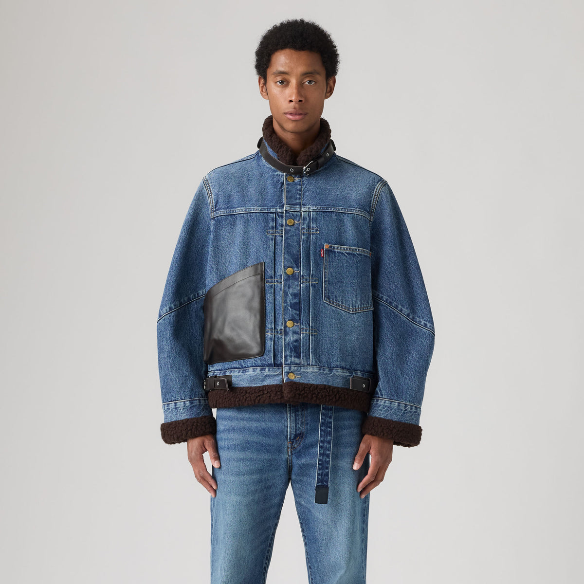 LEVI’S® X SACAI MEN'S SHERPA JACKET - VINTAGE BLUE