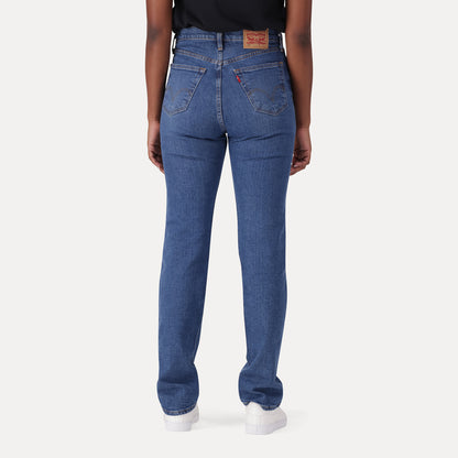 LEVI'S® WOMEN'S 501® ORIGINAL  JEANS - MED INDIGO - WORN IN