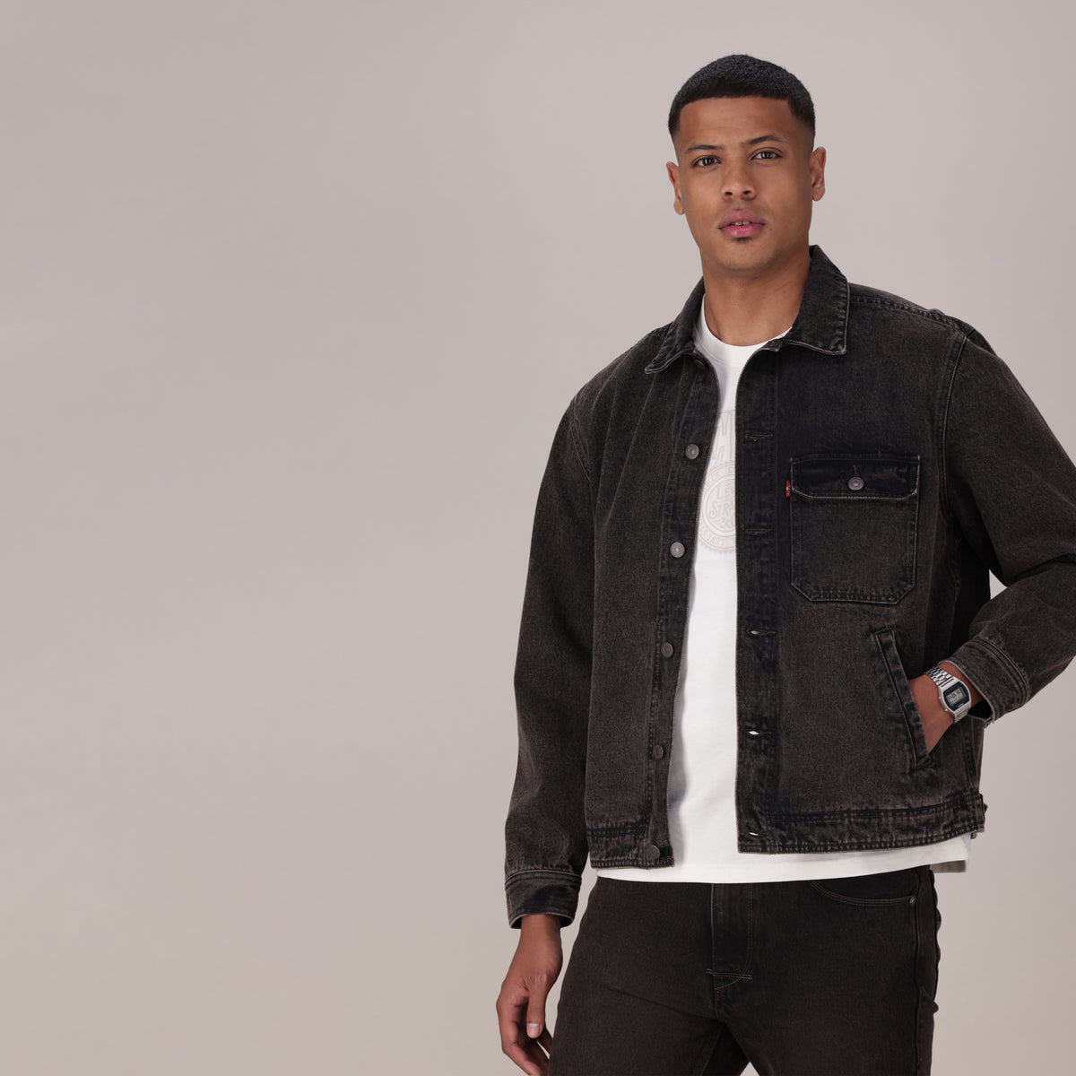 LEVI'S® MEN'S WALNUT SPRINGS TRUCKER JACKET - BROWN