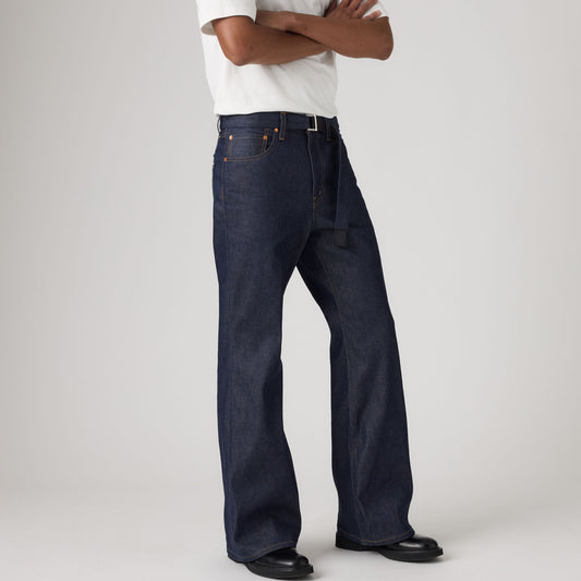 LEVI’S® X SACAI BELTED FLARE PANTS - RIGID BLUE