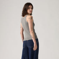 LEVI'S® WOMEN'S ESSENTIAL RACER TANK - GREY