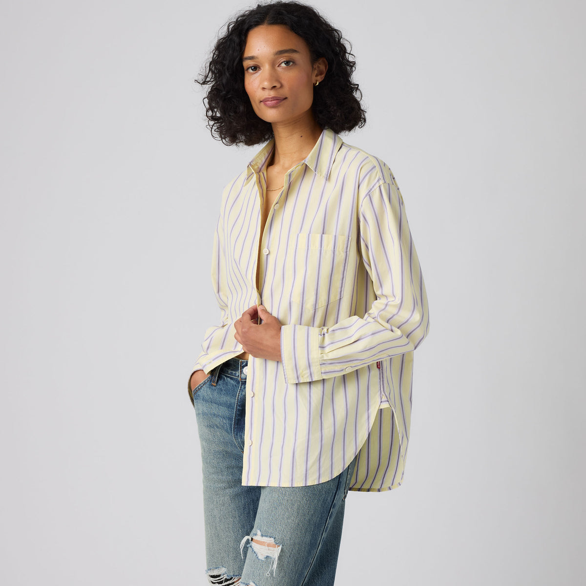 LEVI'S® WOMEN'S HARLIE BOYFRIEND SHIRT - MULTI-COLOR