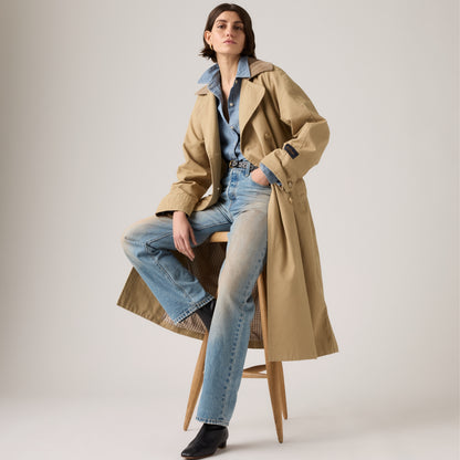 LEVI'S® WOMEN'S BREE CLASSIC LONG TRENCH COAT - TAN