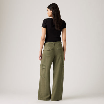 LEVI'S® WOMEN'S BAGGY DAD CARGOS - GREEN