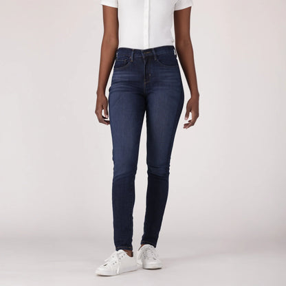 LEVI'S® WOMEN'S CURVY HIGH-RISE SUPER SKINNY - DARK INDIGO - WORN IN