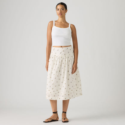 LEVI'S® WOMEN'S BRIONNA MIDI SKIRT - MULTI-COLOR