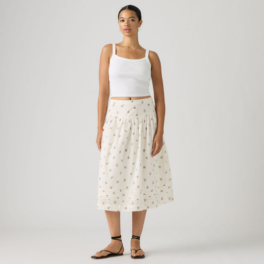 LEVI'S® WOMEN'S BRIONNA MIDI SKIRT - MULTI-COLOR