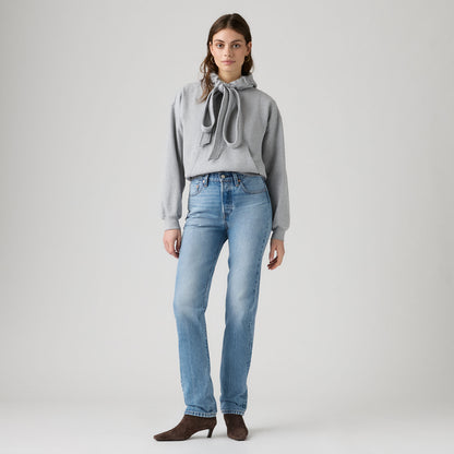 LEVI'S® WOMEN'S 501® ORIGINAL JEANS - MED INDIGO - WORN IN