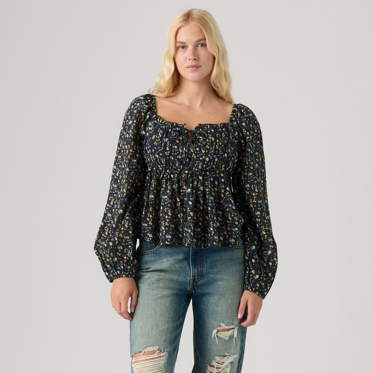 LEVI'S® WOMEN'S ORAYA LONG-SLEEVE BLOUSE - MULTI-COLOR