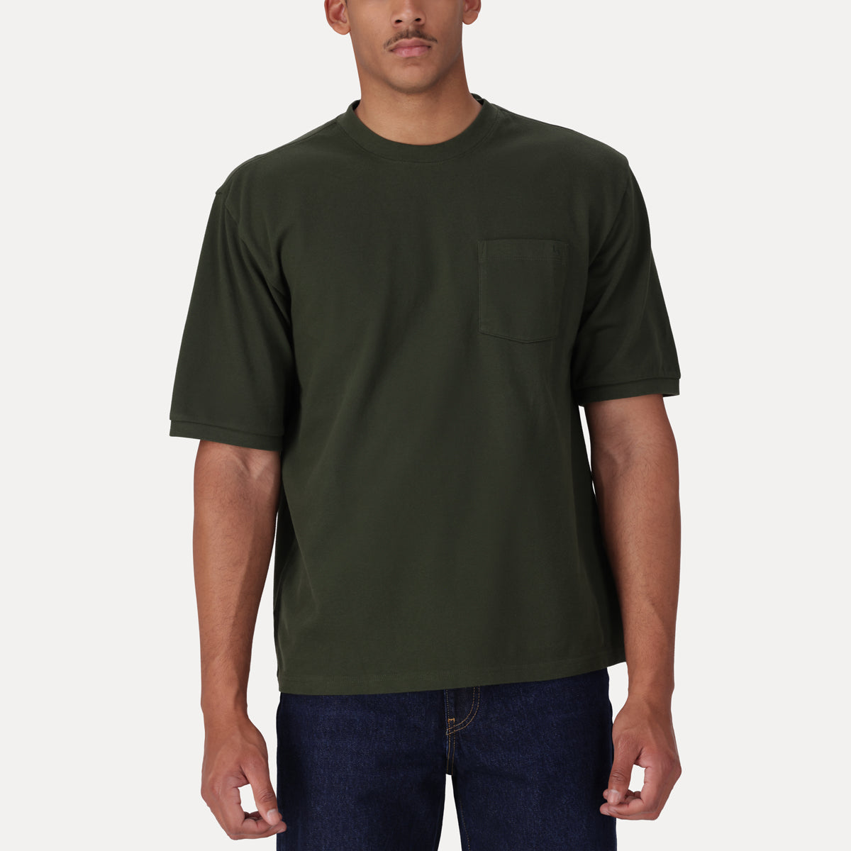 LEVI'S® MEN'S HALF-SLEEVE PIQUE T-SHIRT - GREEN