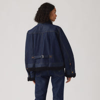 LEVI’S® X SACAI WOMEN'S SHERPA JACKET - RIGID BLUE