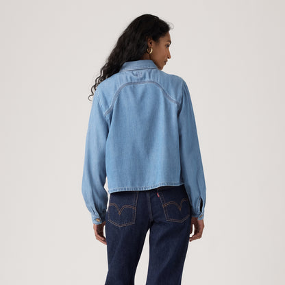 LEVI'S® WOMEN'S TINI LONG-SLEEVE UTILITY SHIRT - MULTI COLOUR