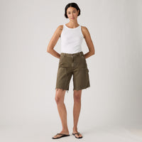 LEVI'S® WOMEN'S BAGGY DAD UTILITY SHORTS - BROWN