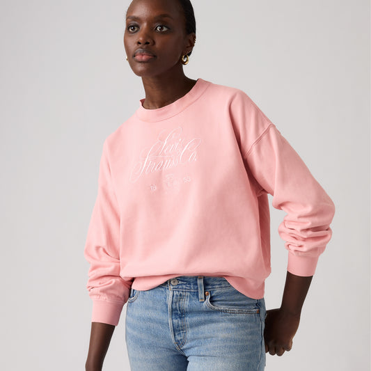 LEVI'S® WOMEN'S GRAPHIC VINTAGE BOXY SWEATSHIRT - PINK