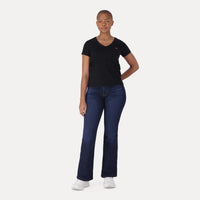 LEVI'S® WOMEN'S CURVY FLARE - DARK INDIGO - WORN IN