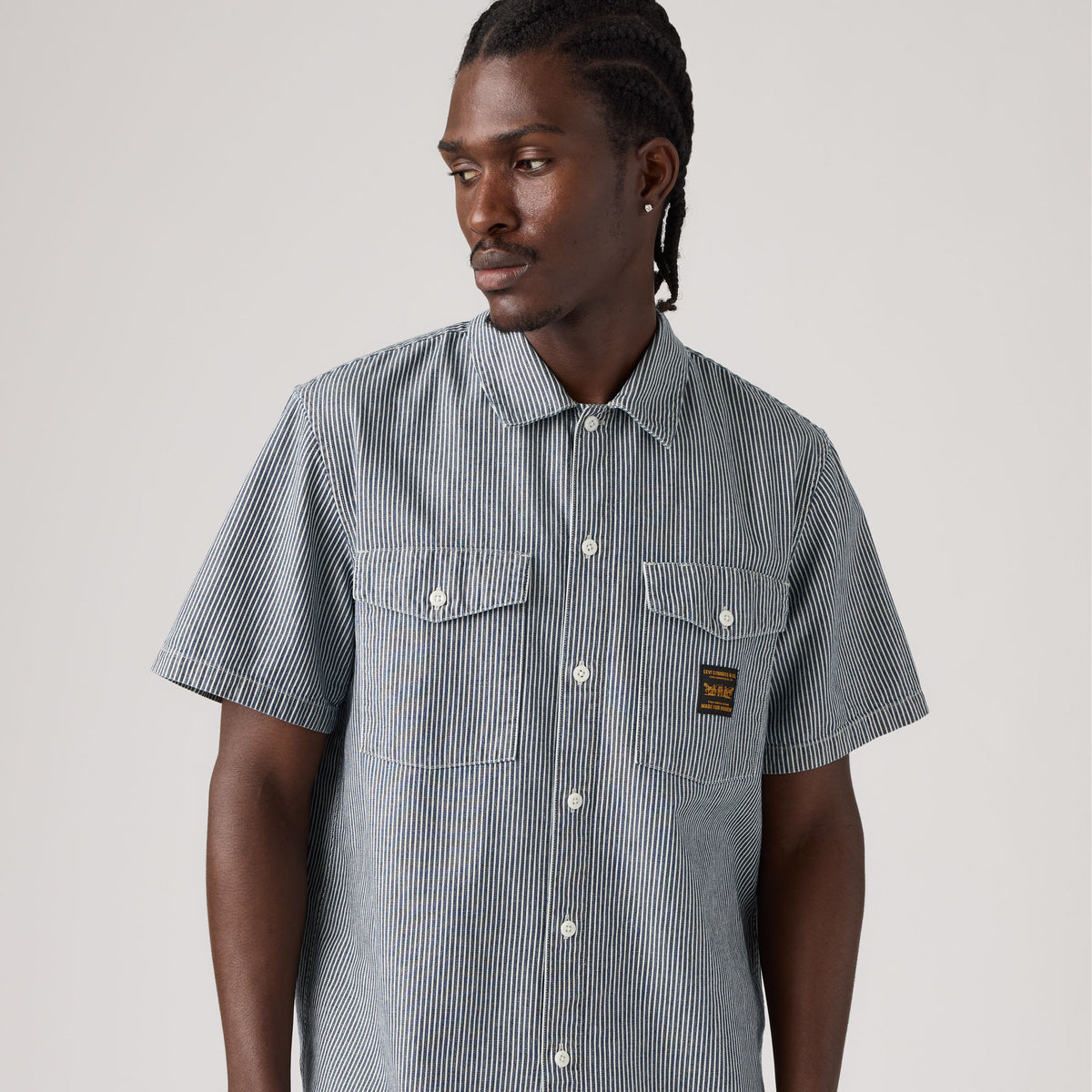 LEVI'S® MEN'S LONG-SLEEVE WORKER SHIRT - MULTI-COLOR