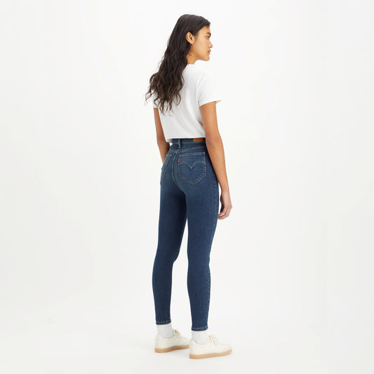 LEVI'S® WOMEN'S RETRO HIGH SKINNY JEANS - DARK INDIGO - WORN IN