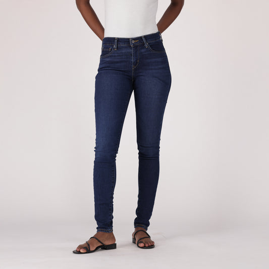 LEVI'S® WOMEN'S CURVY SKINNY  - DARK INDIGO - WORN IN
