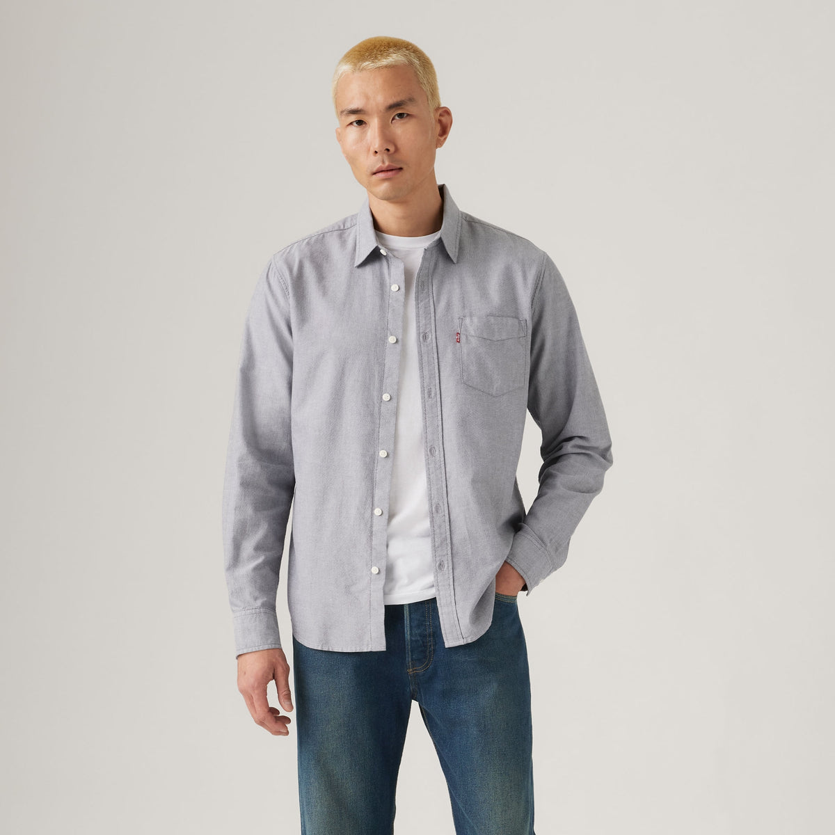 LEVI'S® MEN'S CLASSIC POCKET STANDARD FIT SHIRT - BLACK