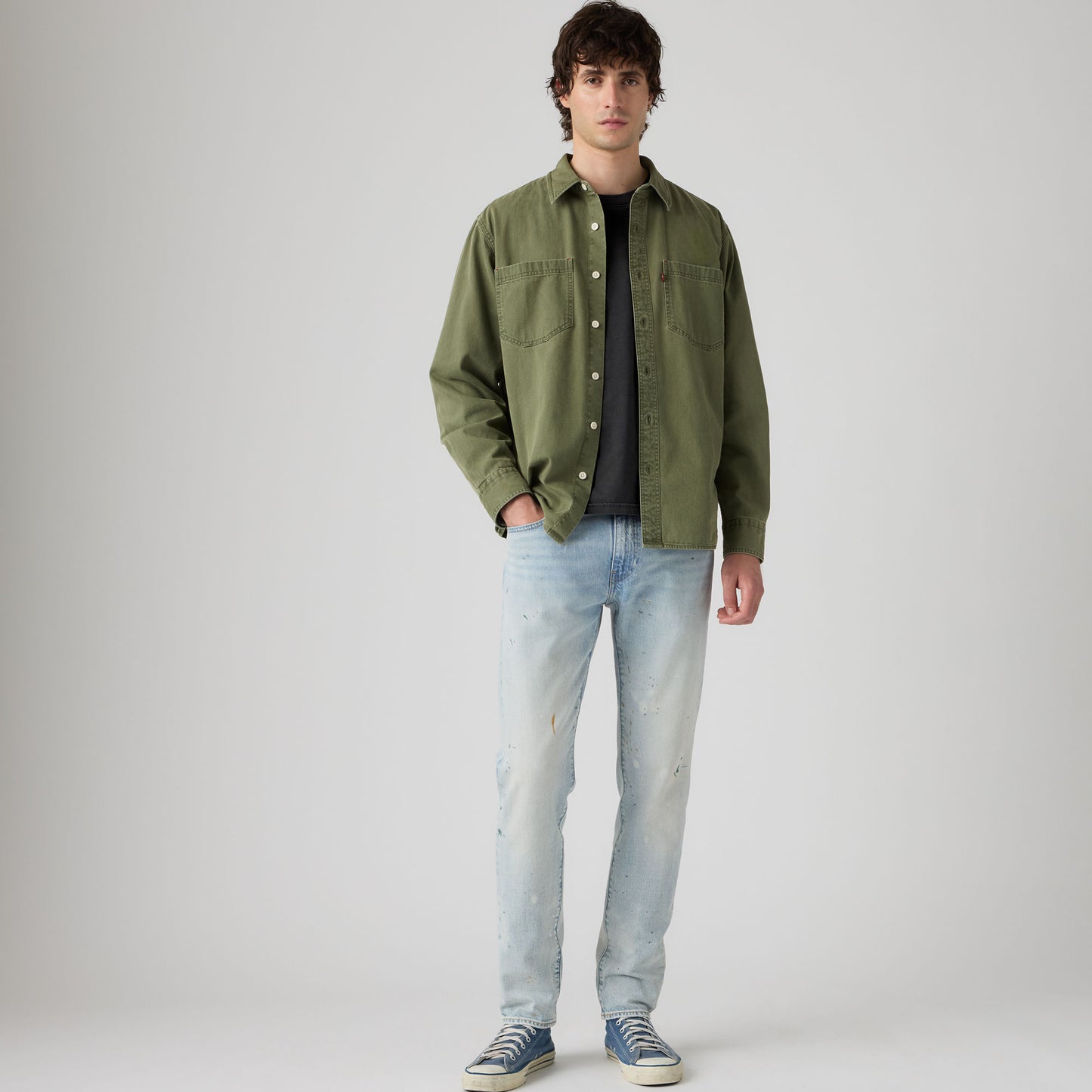 LEVI'S® MEN'S 512™ SLIM TAPER JEANS - LIGHT INDIGO - WORN IN