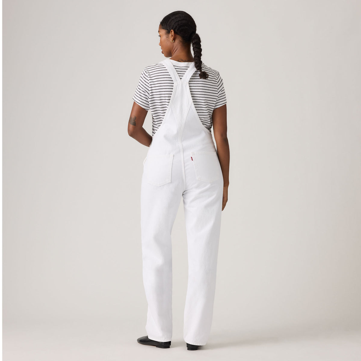 LEVI'S® WOMEN'S VINTAGE DENIM OVERALLS - WHITE