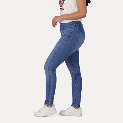 LEVI'S® WOMEN'S CURVY HIGH-RISE SUPER SKINNY - MED INDIGO - WORN IN