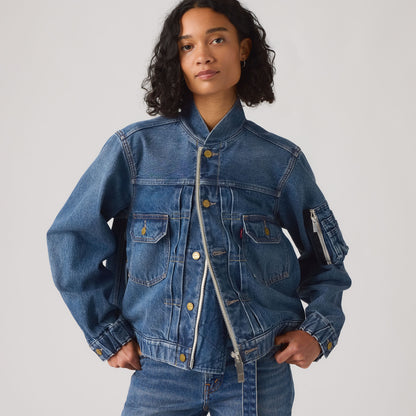 LEVI’S® X SACAI WOMEN'S BLOUSON JACKET - VINTAGE BLUE