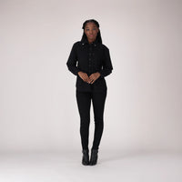 LEVI’S® WOMEN'S 710 MID-RISE SUPER SKINNY JEANS - BLACK