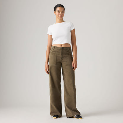 LEVI'S® WOMEN'S CINCH WIDE-LEG FATIGUE PANTS - GREY