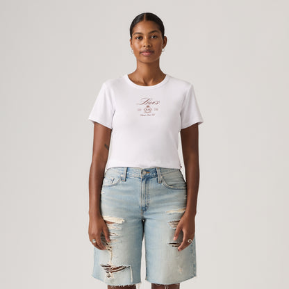LEVI'S® WOMEN'S GRAPHIC RICKIE T-SHIRT - WHITE