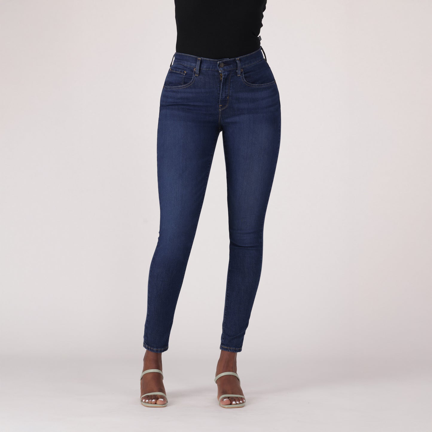 LEVI'S® WOMEN'S CURVY HIGH-RISE SUPER SKINNY - DARK INDIGO - WORN IN