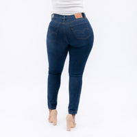 LEVI'S® WOMEN'S CURVY HIGH-RISE SUPER SKINNY - DARK INDIGO - WORN IN