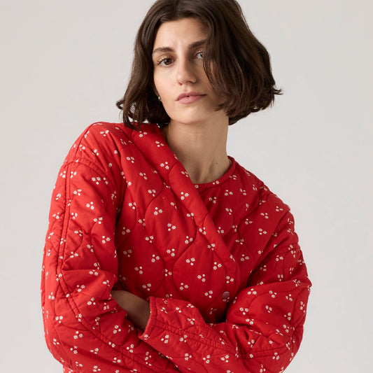 LEVI'S® WOMEN'S JOSIE QUILTED LINER JACKET - RED