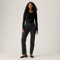 LEVI'S® WOMEN'S 501® CURVE JEANS - BLACK - WORN IN